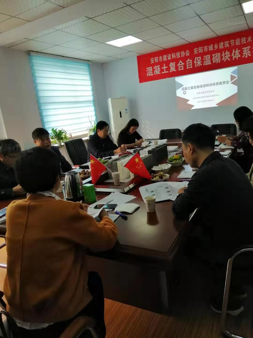 河南中筑建材有限公司混凝土复合自保温砌块体系产品论证会