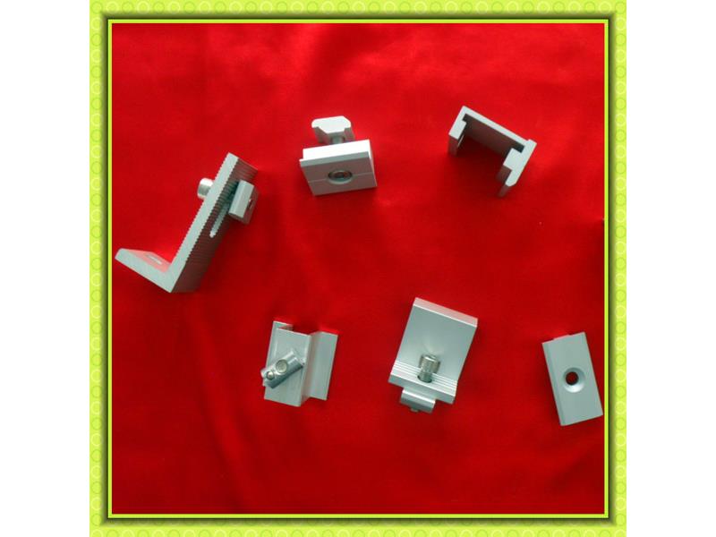 fixing 6000 series extruded sliver anodized solar mounting profile aluminium parts