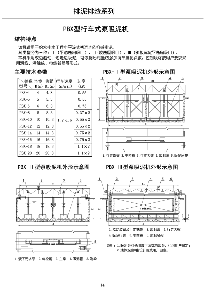 行車式吸泥機