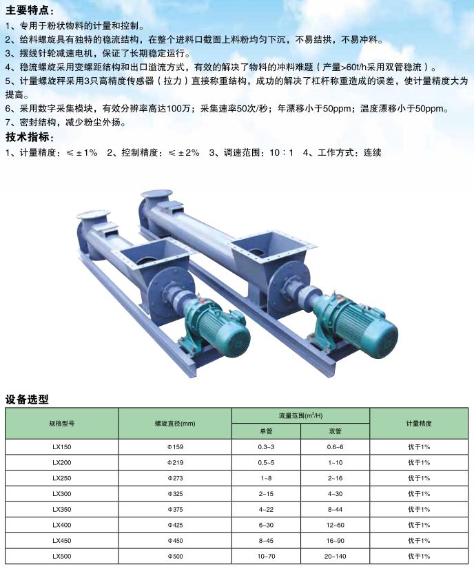 LX系列螺旋秤