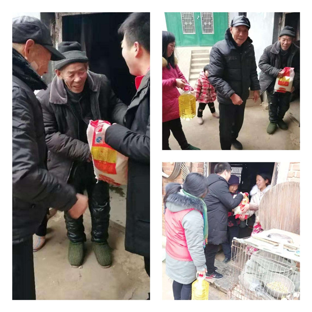 顶风冒雪送温暖 尊老成风获点赞方城县厚德学校春节慰问当地老人连续九年不间断