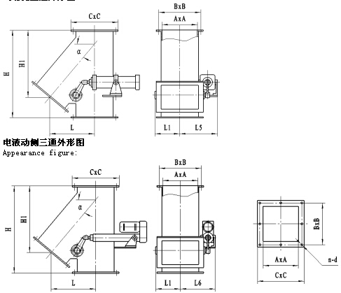 三通分料阀