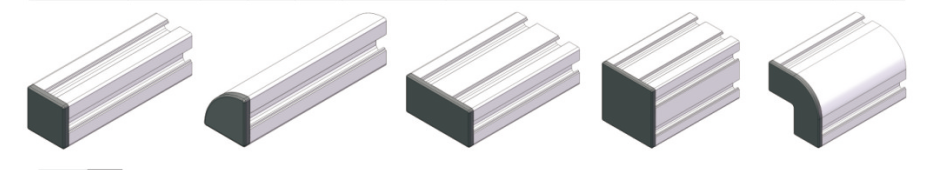 歐標型材端蓋-歐標鋁材裝飾件