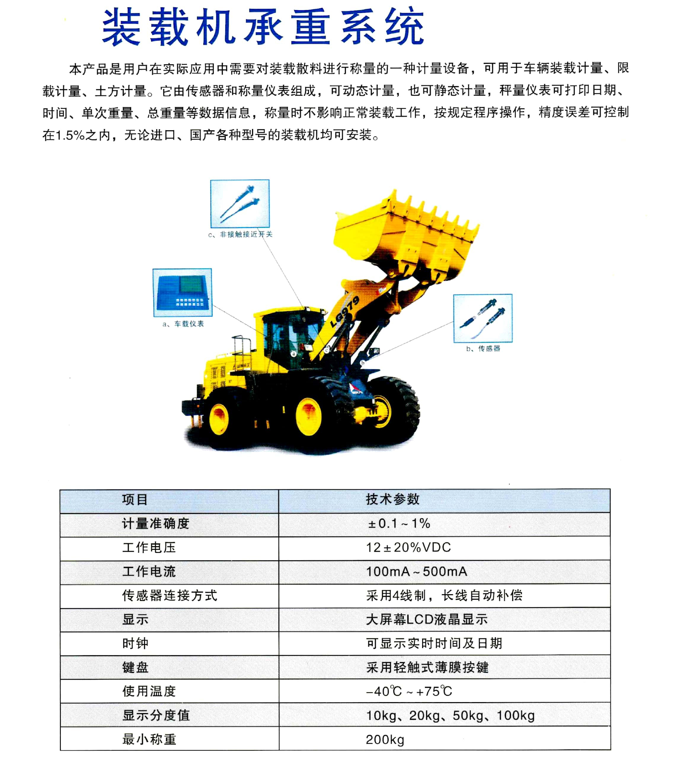 裝載機稱重系統