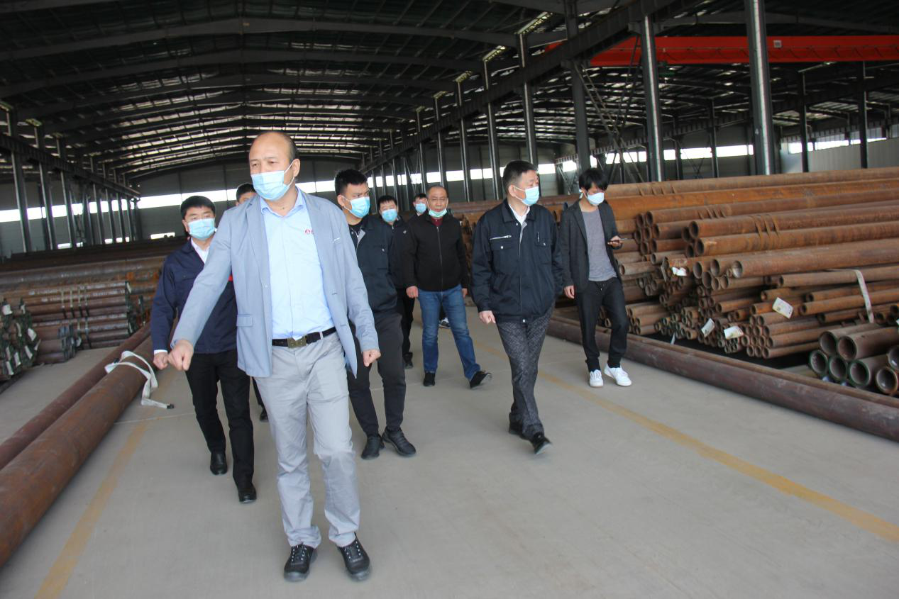 天津钢管制造公司总经理张积敏到访宝成