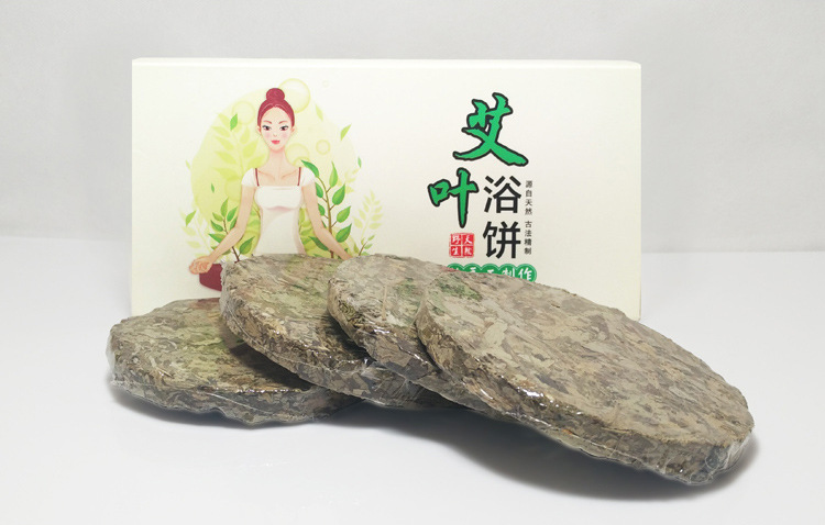 野 生艾叶足浴饼