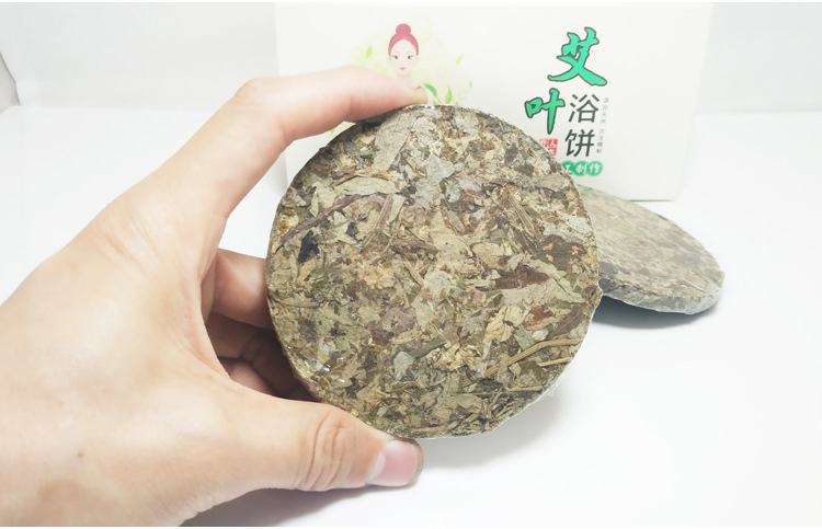 野 生艾叶足浴饼