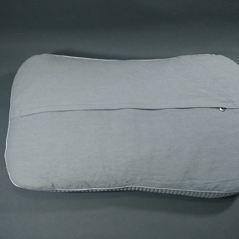 厂家批发新款砂洗艾绒枕可代发护颈枕调节枕艾绒荞麦花草枕芯供货