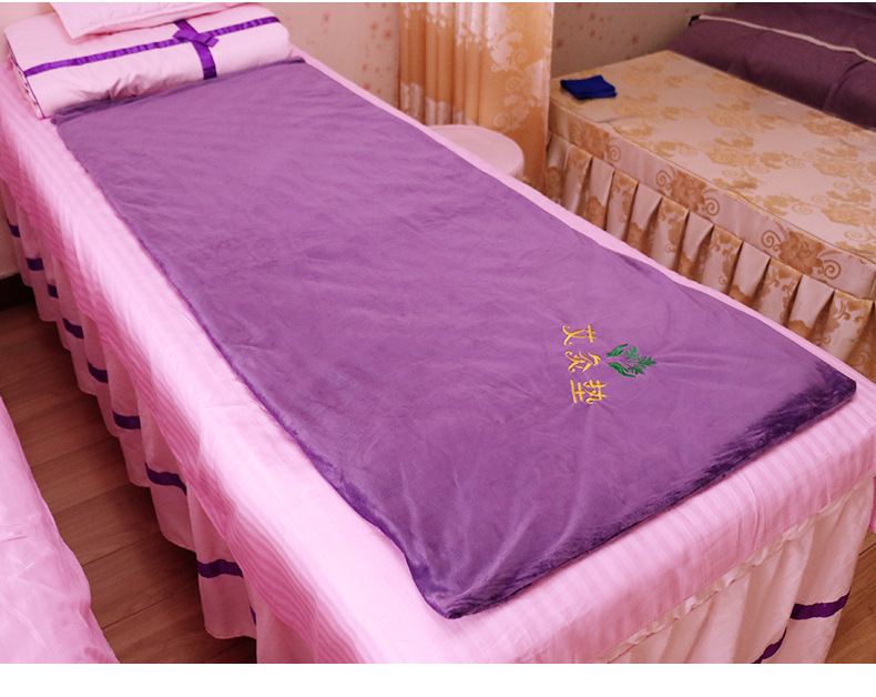 电加热艾灸垫艾绒床垫艾绒热敷绒布料九档控温内胆可拆卸艾灸布艺