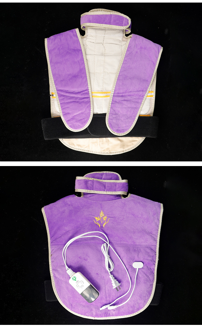 电加热护肩宝颈肩背部艾灸宝艾灸护理器具无烟热敷艾绒随身灸布艺