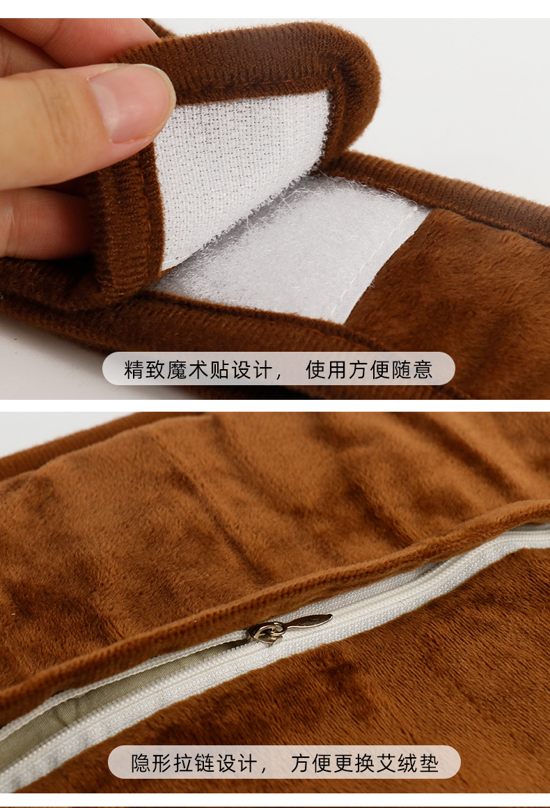 电加热肩颈宝颈肩艾灸宝艾灸护理器具无烟热敷艾绒随身灸布艺批发