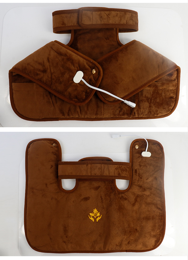 电加热肩颈宝颈肩艾灸宝艾灸护理器具无烟热敷艾绒随身灸布艺批发