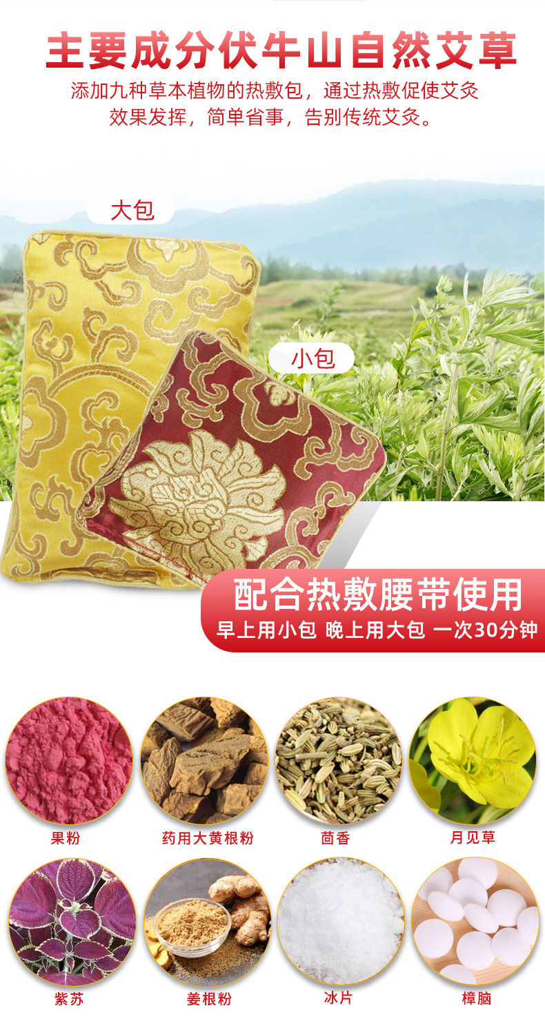 电加热美腰宝艾灸热敷按摩二合一艾灸宝清理肠道深海磁石按摩护腰