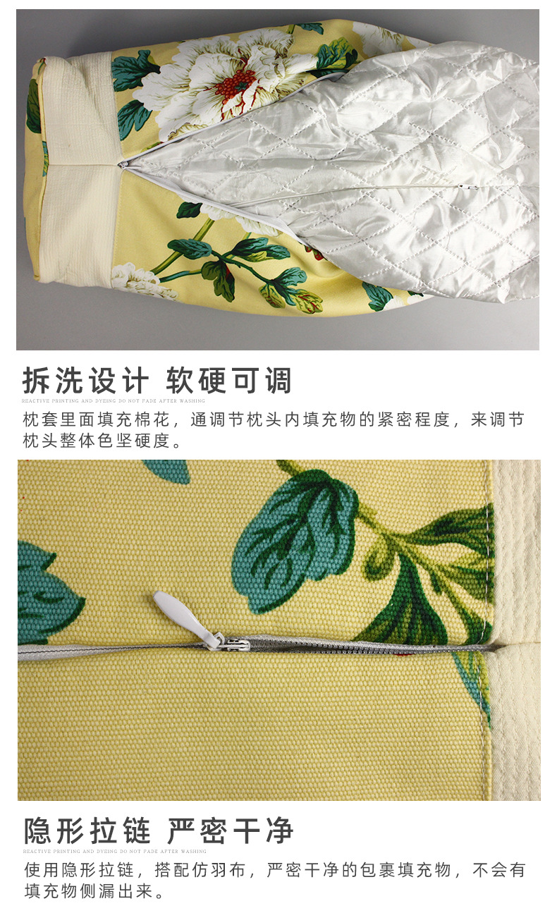 竹纤维艾绒荞麦枕批发艾绒枕芯全棉安睡枕会销礼品枕一件代发微供