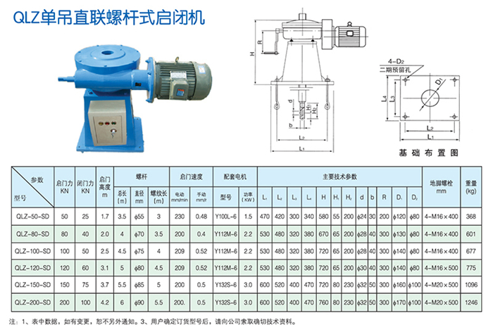 直連式手電兩用啟閉機(jī)