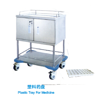 QXC-008A 不銹鋼發(fā)藥車（藥盤48格/共4只）