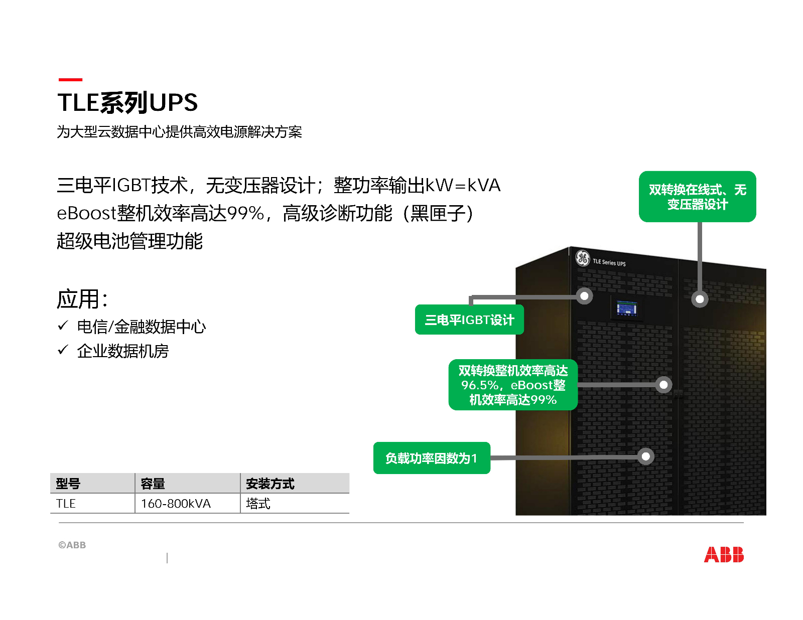 ABB关键电源产品