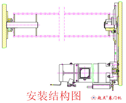 电动卷门机安装说明