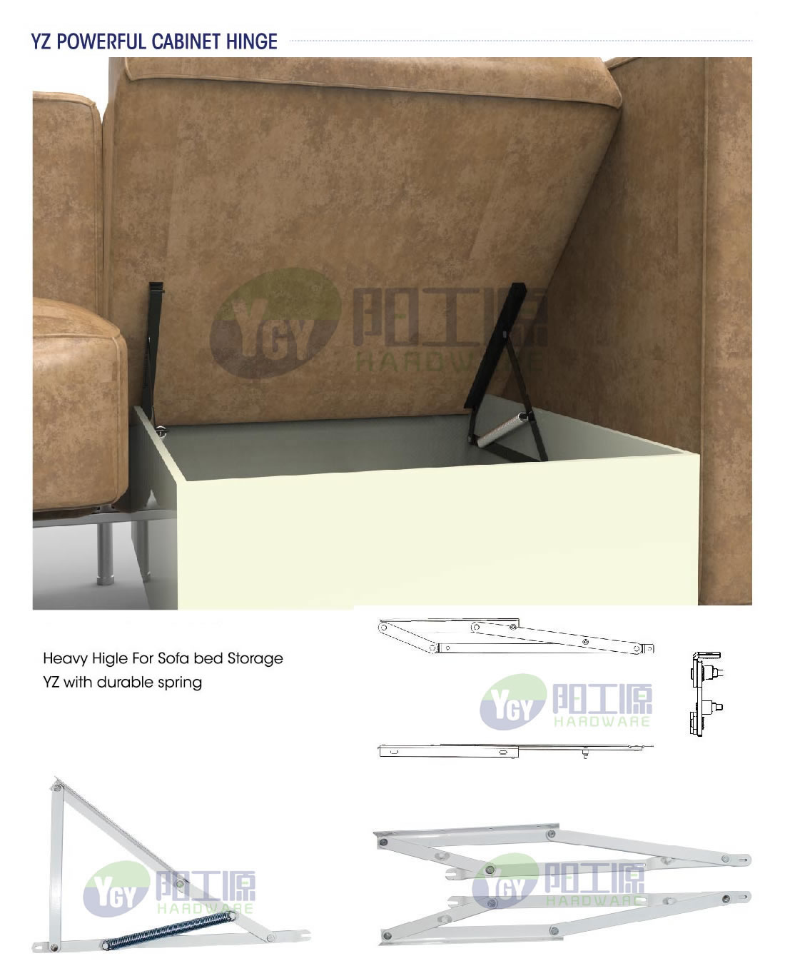 YZ Powerful Cabinet Hinge