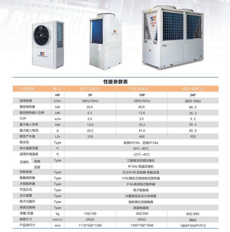 蘭州高溫熱泵熱水機組