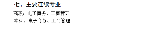 电子商务专业