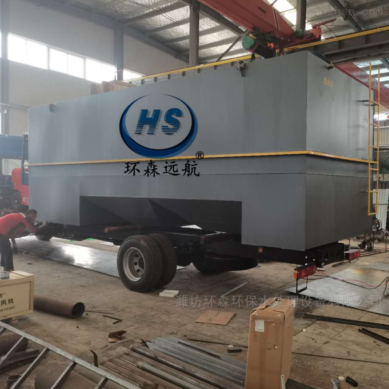 500噸一體化污水處理設備專車送往客戶安裝現場
