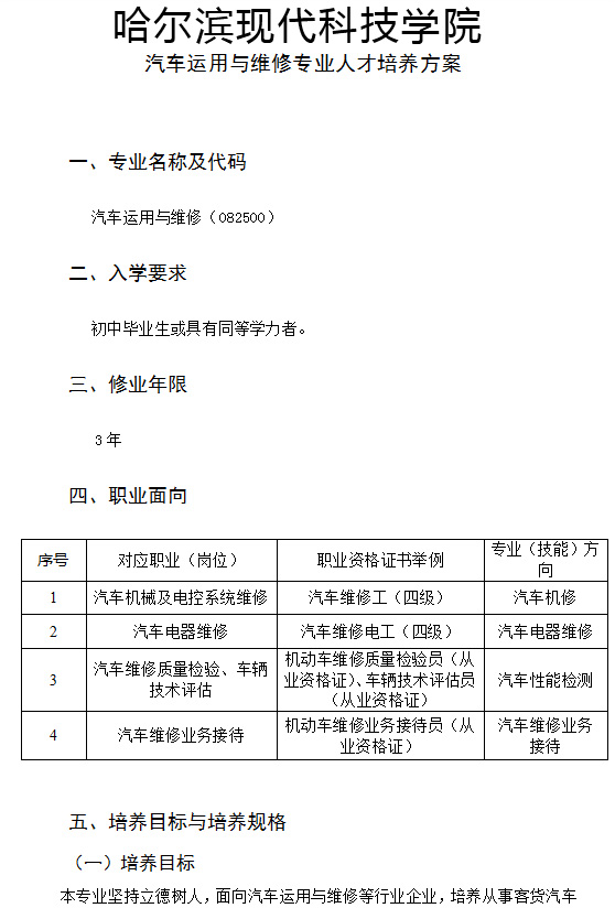 汽车运用与维修