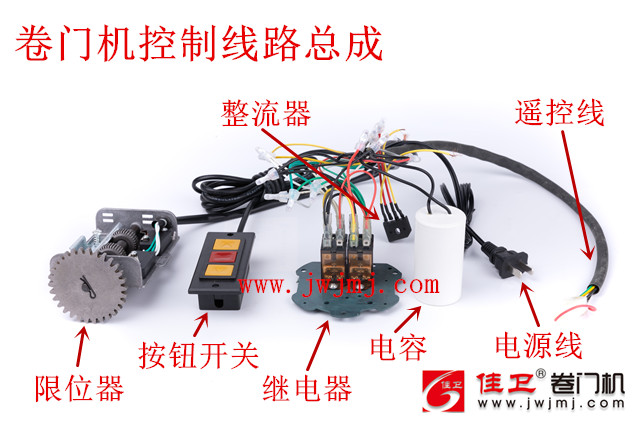电动卷门机控制线路总成