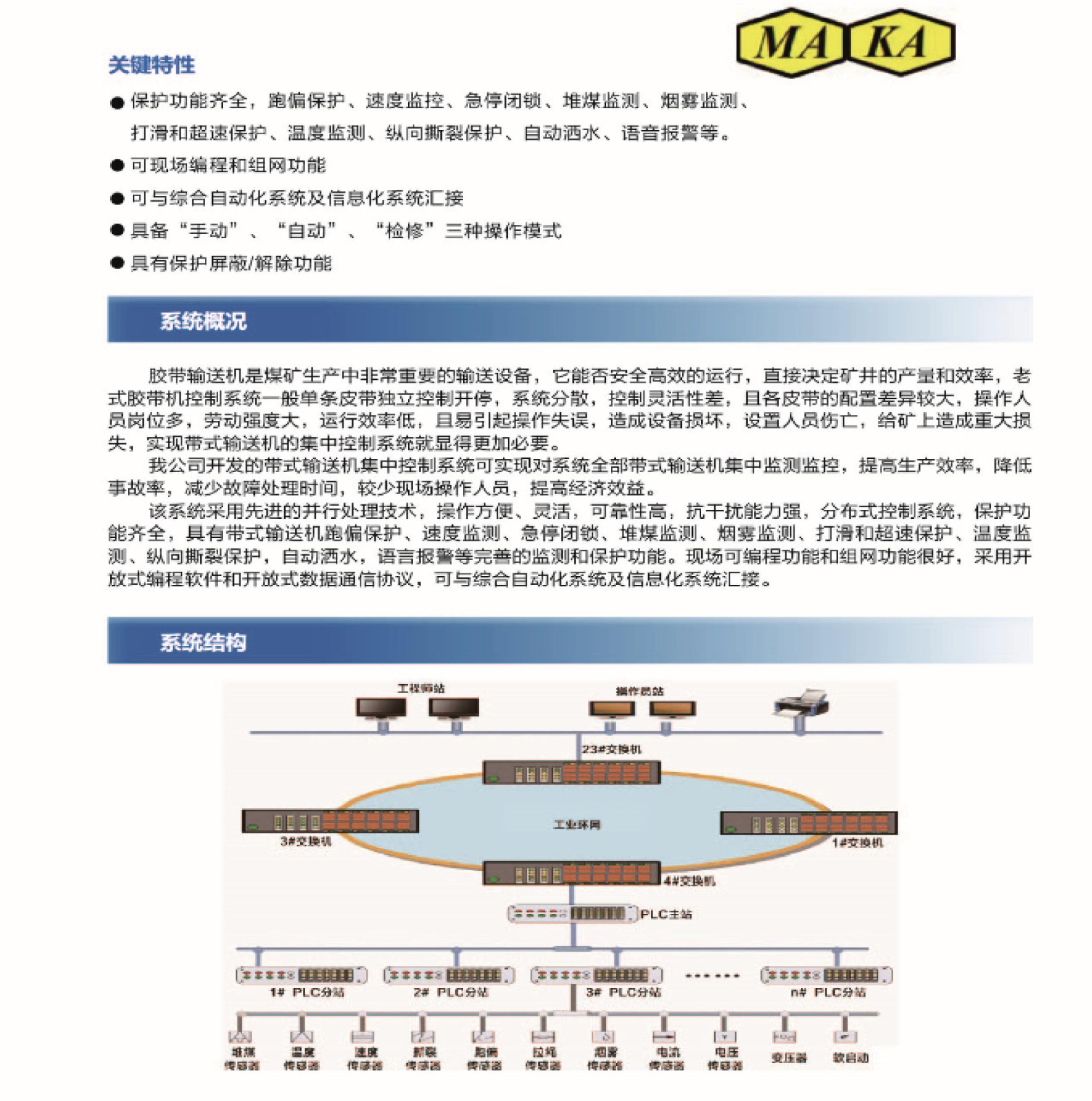 带式输送机集中控制系统