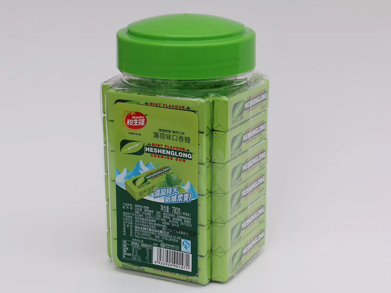 五片薄荷口香糖