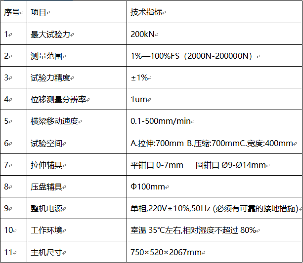 微机电子试验机XBD3205