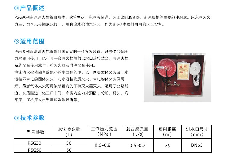 PSG50泡沫消火栓箱