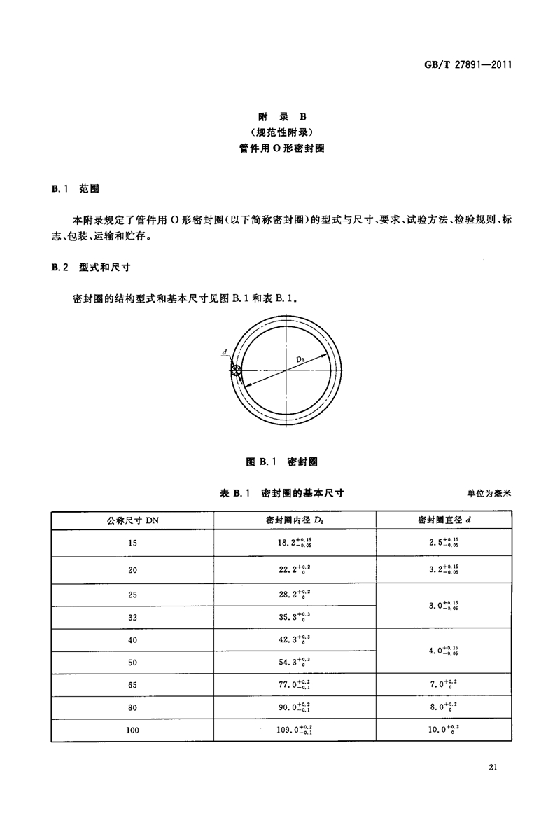 GB T27891-2011《碳钢卡压式管件》