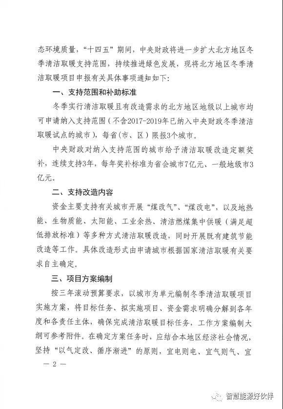 連補(bǔ)3年！省會(huì)7億！財(cái)政支持北方地區(qū)清潔取暖城市啟動(dòng)申報(bào)