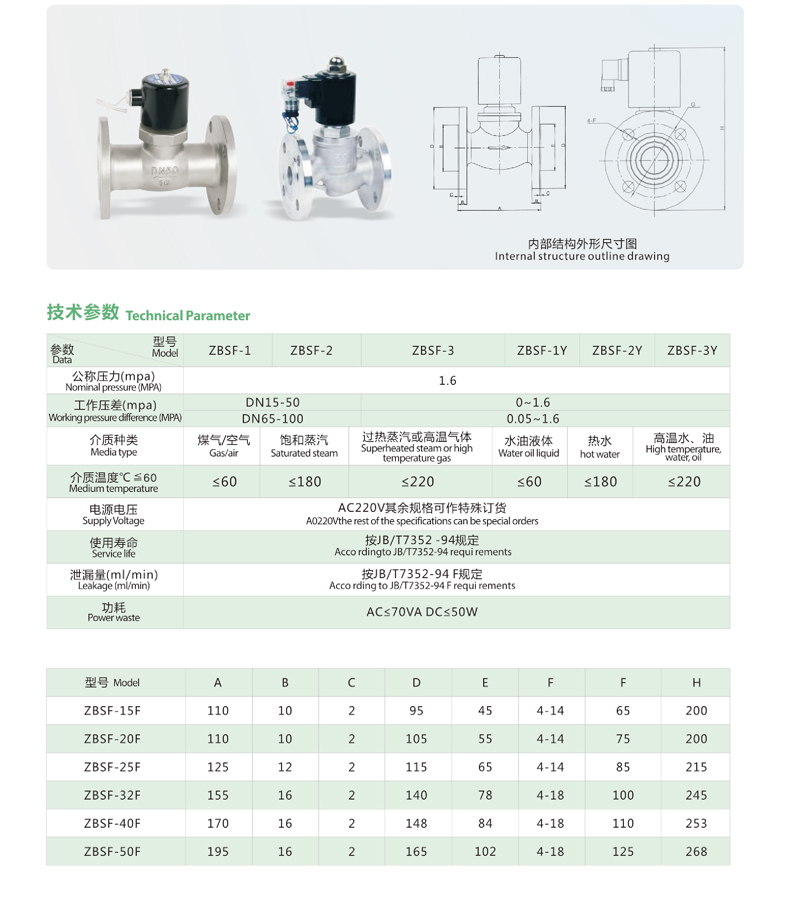 ZBSF不锈钢蒸汽电磁阀