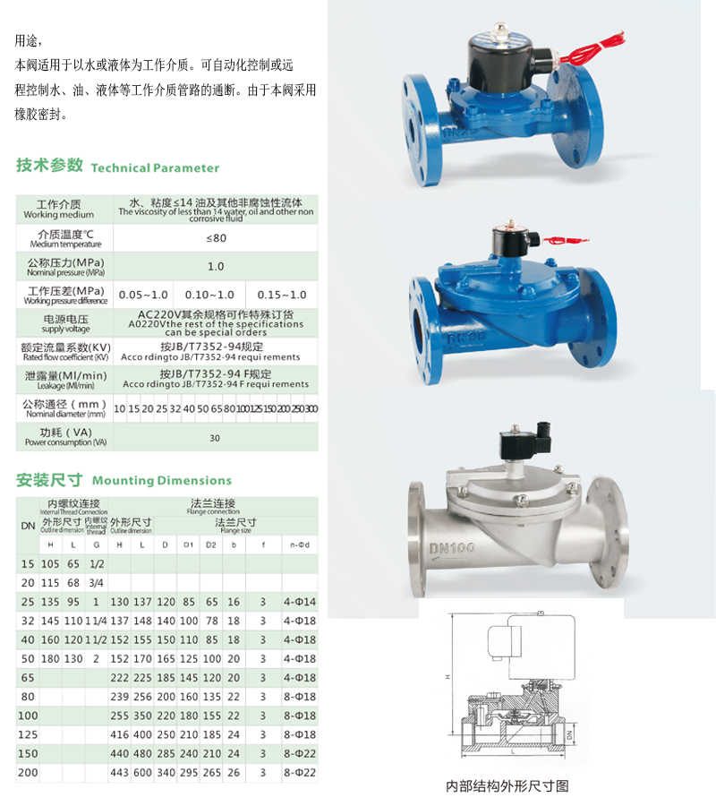 ZCS不锈钢电磁阀（塑封线圈）