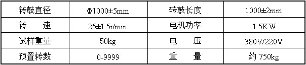 焦炭机械强度测定转鼓机