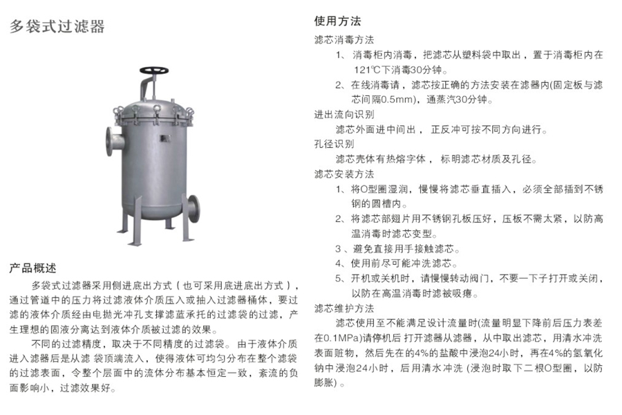 多袋式過(guò)濾器