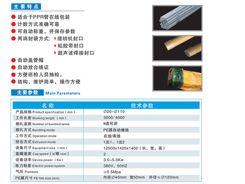 管蓋帽包裝線