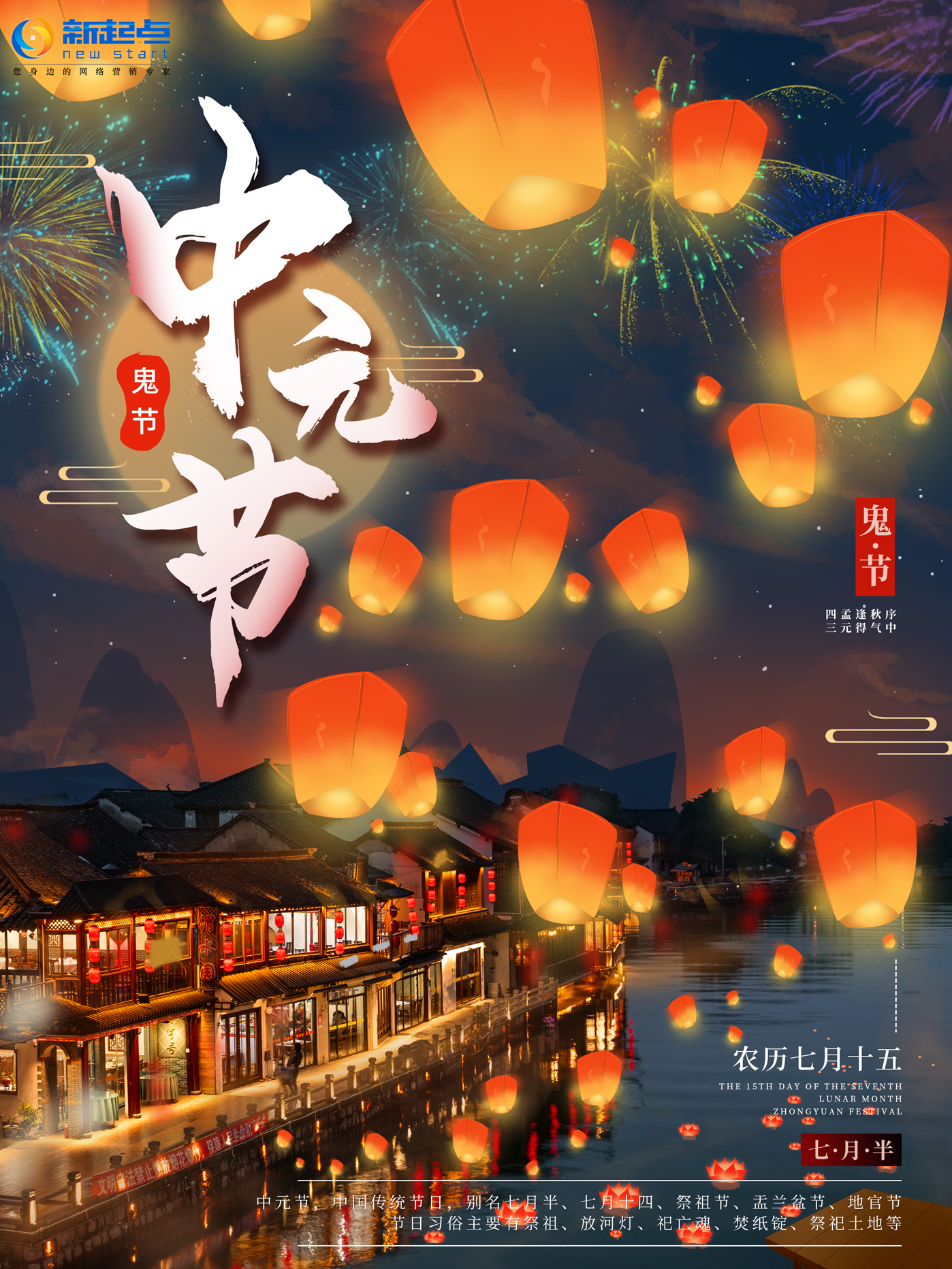 中元节，祭先祖，求平安！