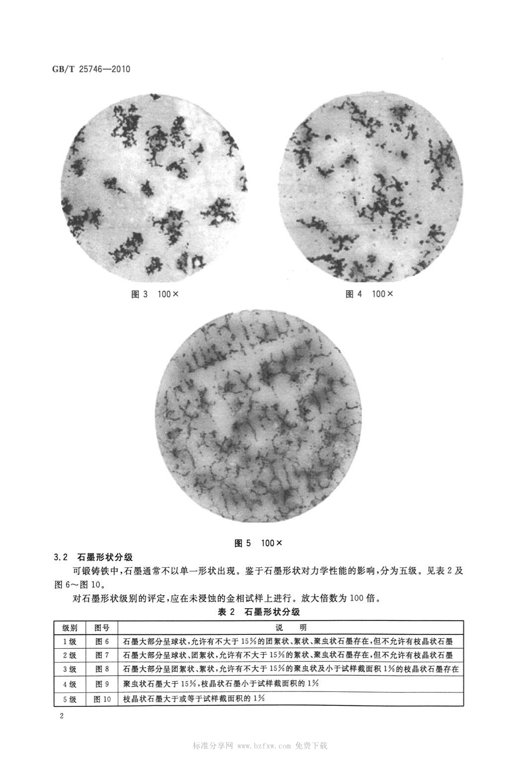 GBT25746-2010可锻铸铁金相检验