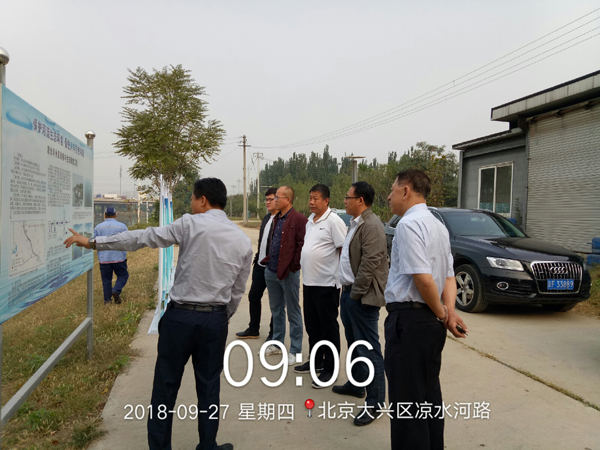 北京市雄安新區領導視察雷克環境北京涼水河項目現場