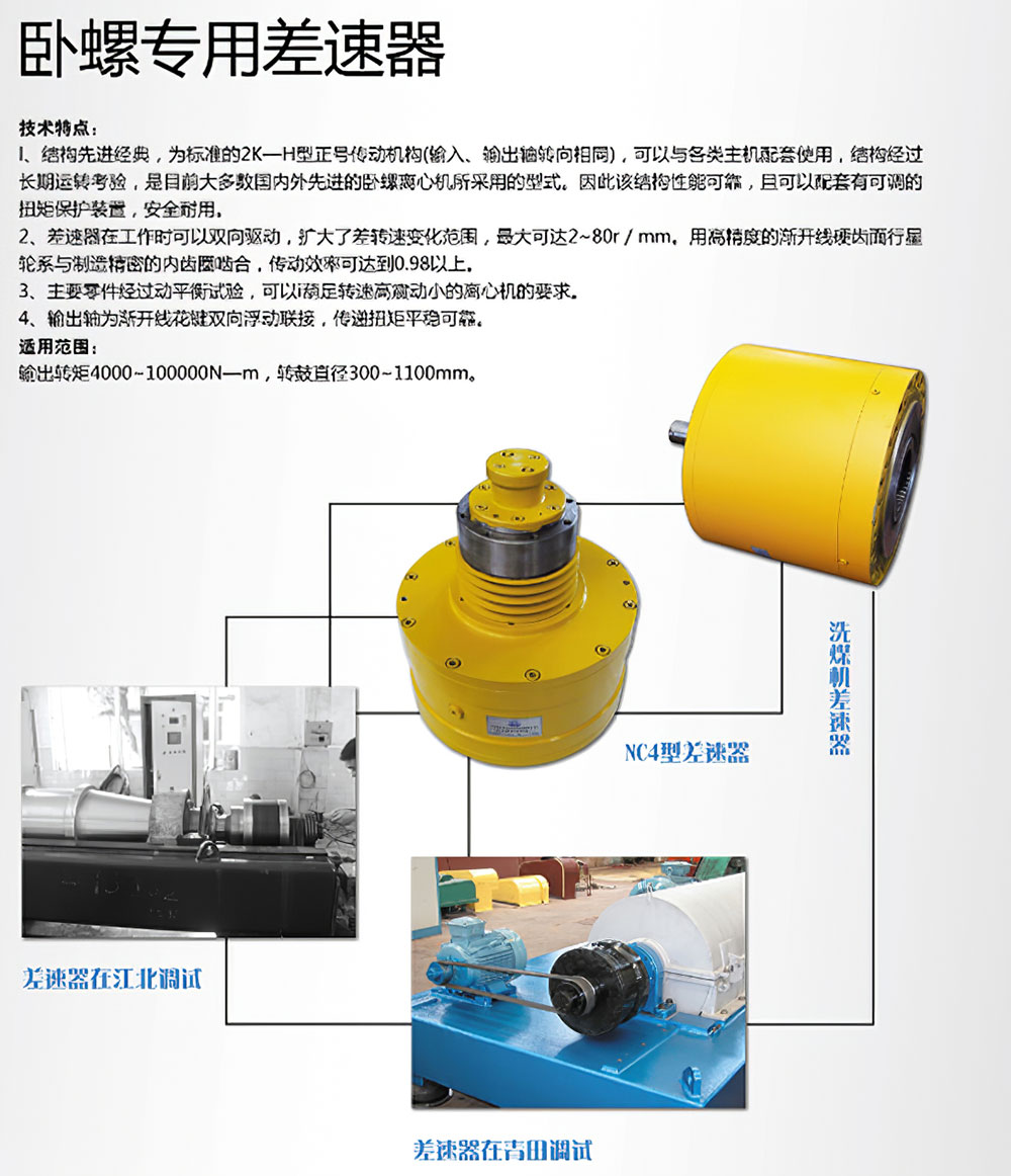 卧螺差速器