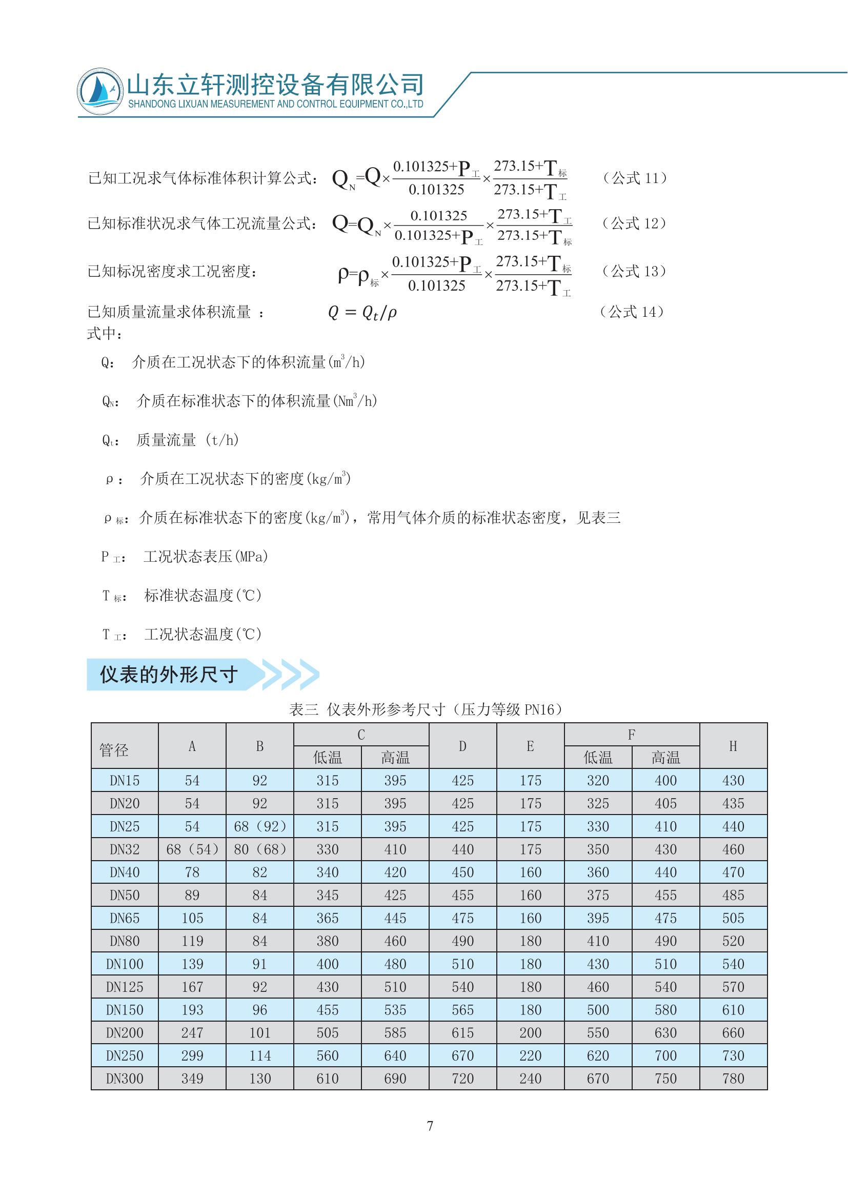 威海渦街流量計(jì)