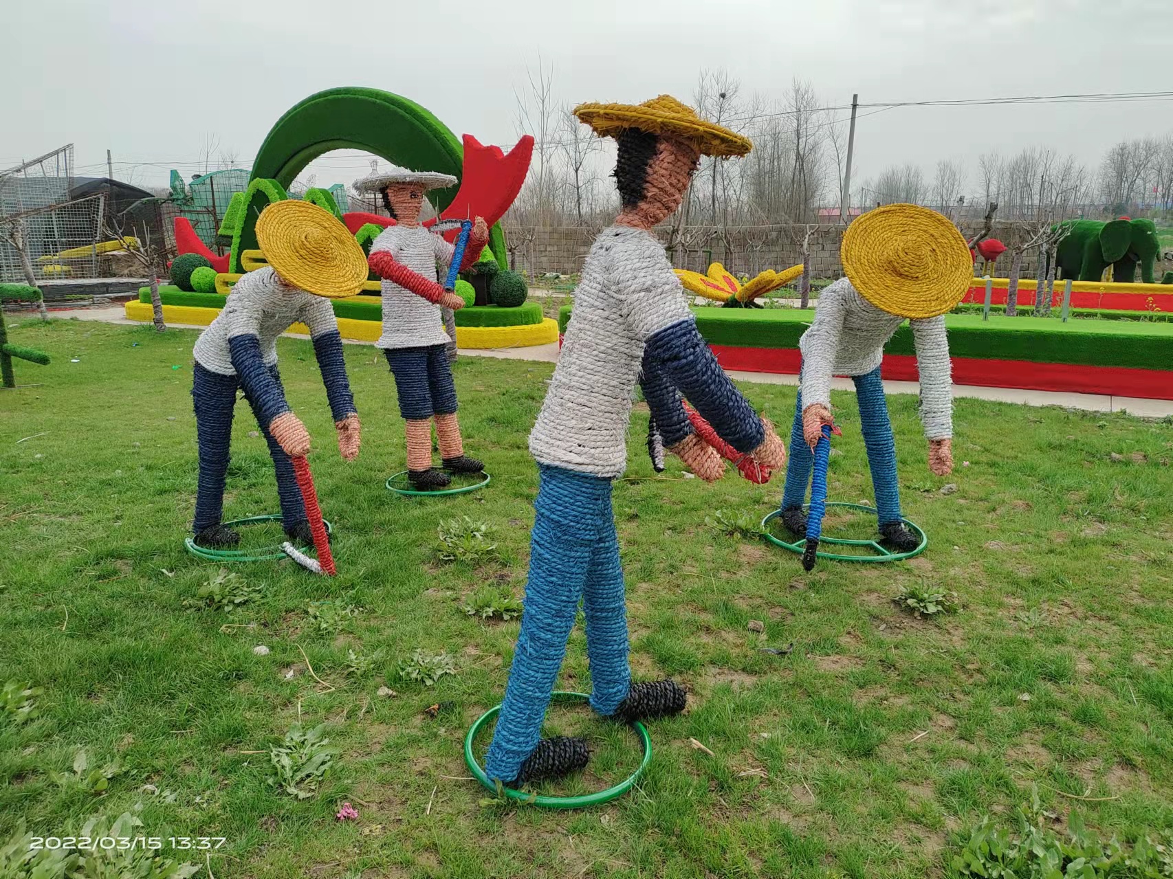 节庆绿雕