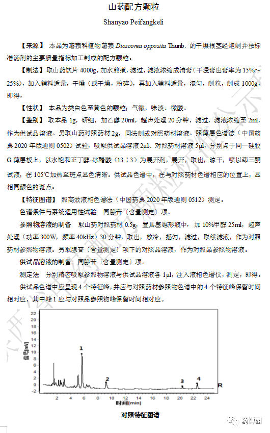 陕西省中药配方颗粒标准