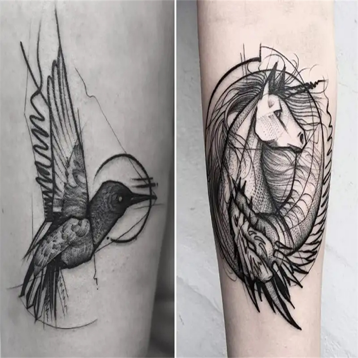 素描纹身