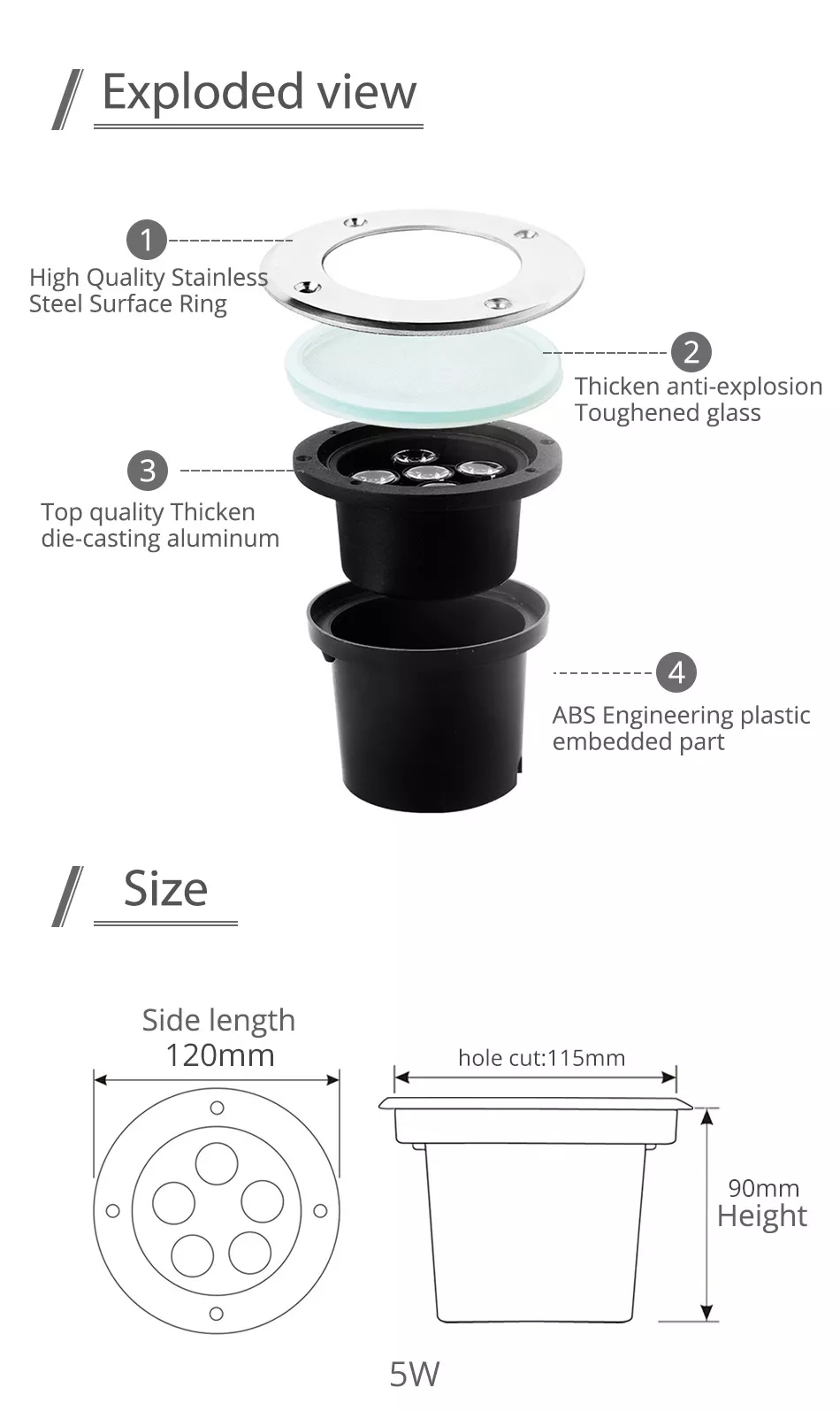 Buried lamp