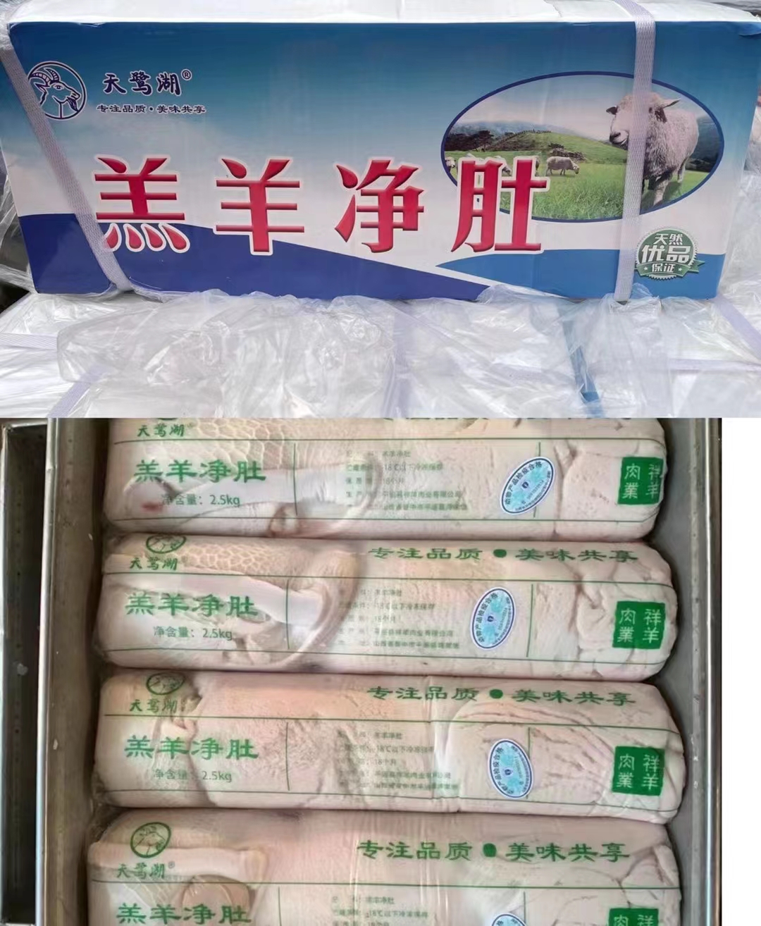 羊净肚  10卷x2.5kg  产地：山西