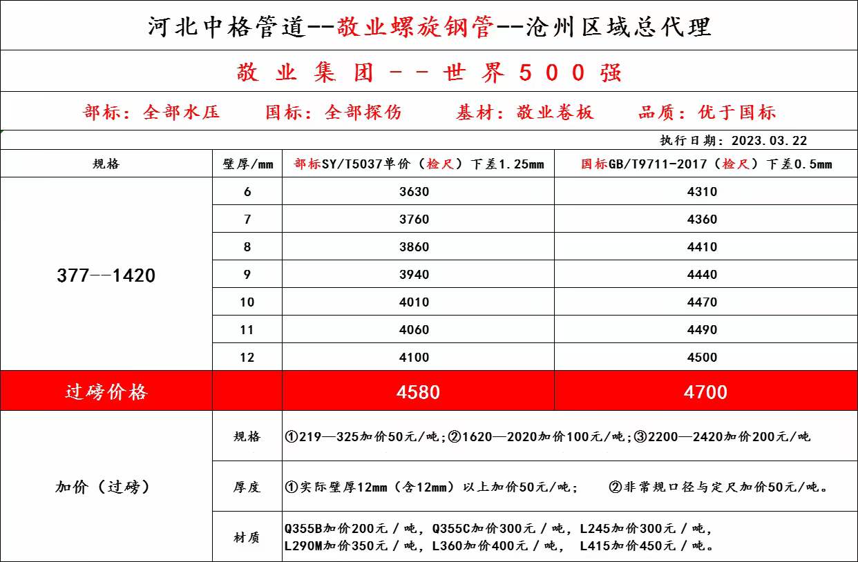 敬业螺旋钢管